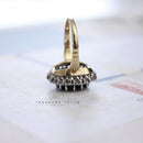 Vintage Large 18ct Australian Sapphire & Diamond Cluster Ring