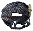 Japanese Tsuba Okimono, with Applied Preying Mantis and Fly.