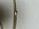 Vintage Grosse 1966 (Dior Designer) Gold Plate Woven Chain Necklace
