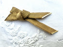 Vintage 1966 Christian Dior Gold Plated Mesh Brooch
