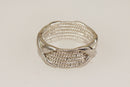 A Bold Sterling Silver Rope Design Band Ring