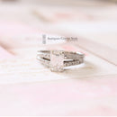 Platinum Emerald-Cut Diamond Solitaire Ring 1.01ct