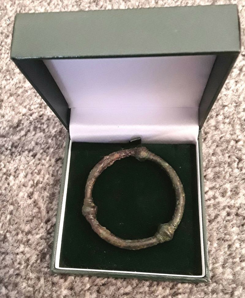 An Anglo Saxon Bronze Annular Cloak Brooch.