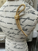 Vintage Christian Dior Statement Rope Gold Plated Brooch