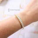 Vintage 9ct Opal & Diamond Bangle