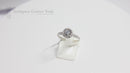 18ct White Diamond Halo Cluster Ring 0.64ct
