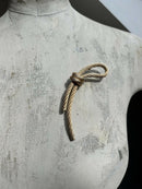 Vintage Christian Dior Statement Rope Gold Plated Brooch