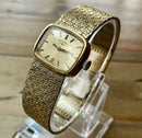 Ladies Gold Plated Rotary Cocktail Watch | Swiss Made