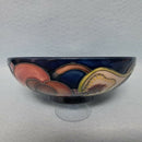 A Moorcroft Footed Bowl in the Queen's Choice Design by Emma Bossons
