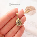 Handmade 18ct Opal & Diamond Pendant