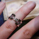 Tiffany & Co. 'Atlas' Series 18ct White Gold Diamond Openwork Ring Size K