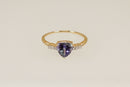 14ct Gold Tanzanite & Diamond Ring