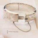 1960's Silver Engraved Bangle by Excalibur