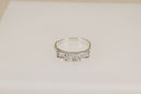 Silver & 5 Stone Crystal Ring