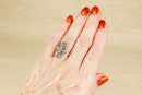 Art Deco Silver & Marcasite Statement Ring