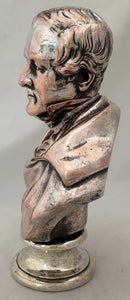 The Duke of Wellington, A Silver Plate on Copper Bust in the Manner of Elkington.