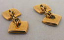 Antique Edwardian 9ct Gold Abalone & Enamel Cufflinks Boxed
