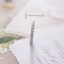 18ct White Gold Diamond Half Eternity Ring 0.49ct