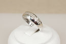 Elegant Sterling Silver & Diamond Band Ring – Stamped DIA & 925
