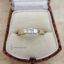 18ct Princess Cut Diamond 0.54ct Three Stone Ring
