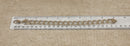 Hefty Silver Flat Curb Link Bracelet with Lobster Clasp
