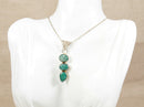 Handcrafted Sterling Silver & Chrysoprase Pendant with 18-Inch Chain