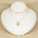 Silver & Gold Rose Quartz Welsh Clogau Pendant & Chain