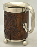 Surma Valley Light Horse, British Indian Army, Wood and Silver Plated Mug, circa 1899.