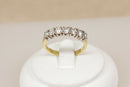 Classic 18ct Gold 7-Stone Diamond Half Eternity Ring – London 1994