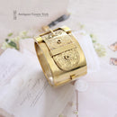 Victorian Silver Gilt Buckle Bangle