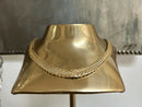 Vintage Grosse 1966 (Dior Designer) Gold Plate Woven Chain Necklace