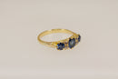 Beautiful Edwardian Style Sapphire & Diamond Ring – 18ct Gold Birmingham Hallmarked