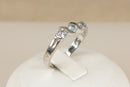 Silver & Topaz Trilogy Ring