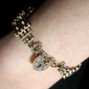 9ct gold 5bar gate bracelet