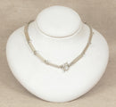 A Bold Silver Link T Bar Necklace