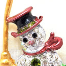 Vintage Christmas Snowman Brooch