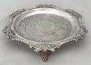 Lt Gen Henry Thomas, Peninsular War & War of 1812, Indian Silver Waiter. Mathie & Barron, Bombay. 13.9 ozt.