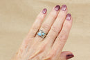 Silver & Opal Spinner Ring