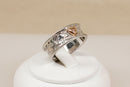 Clogau Sterling Silver ‘Sweetheart’ Cariad Diamond Ring with Welsh Gold Overlay