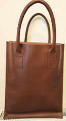 Hand crafted solid tote bag