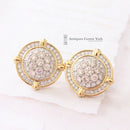 Theo Fennell Large 18ct Diamond Cluster Earrings