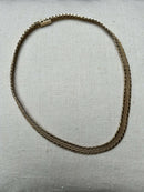 Vintage Grosse 1966 (Dior Designer) Gold Plate Woven Chain Necklace