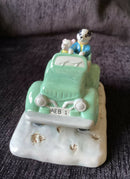 Royal Doulton Rupert The Bear in car figurine Royal Doulton Rupert Bill And The Mysterious Car
