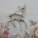 Vintage Costume Deer Brooch