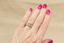 Silver & CZ Openwork Full Eternity Ring