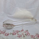 Vintage Silver Plate Ornate Serving Tongs