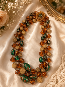 Vintage Multi Strand Statement Bead Necklace