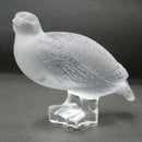 Lalique Partridge/Quail sculpture