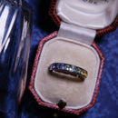 18ct White Gold Rainbow Gradient Veri-hue Sapphire Full Eternity Ring Size L