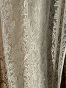 Claire - a period design cream cotton Curtain Panelling 58”wide